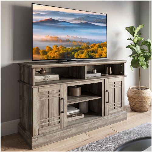 Rustic Pine Media Console with Ample Storage