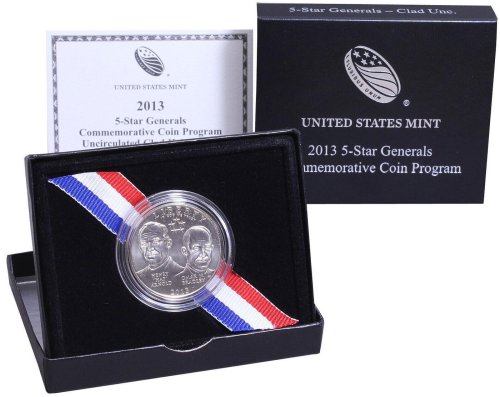 5-Star Generals Commemorative Half Dollar Set