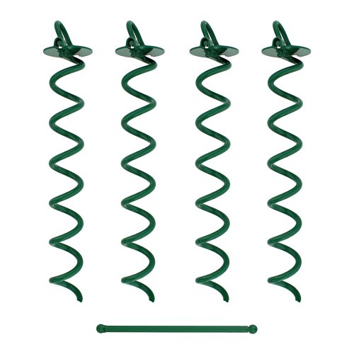 Green Screw-In Ground Anchors