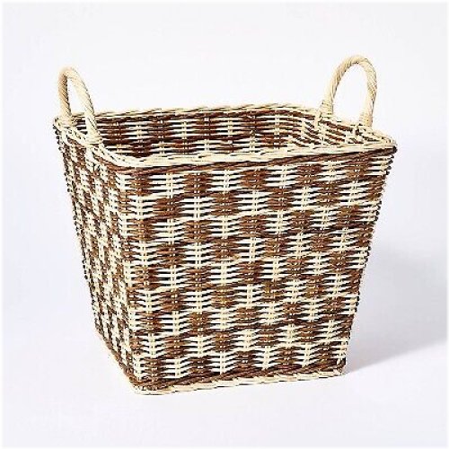 Studio McGee Square Checker Basket