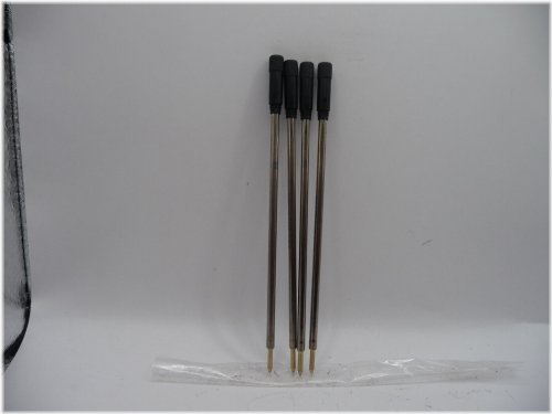 American-made Black Ball Pen Refills - Set of 4 (Cross Compatible)