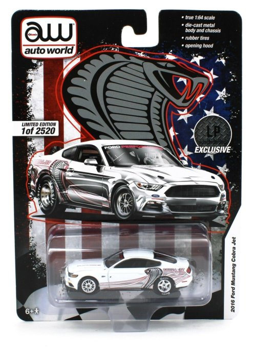 White Cobra Jet Mustang