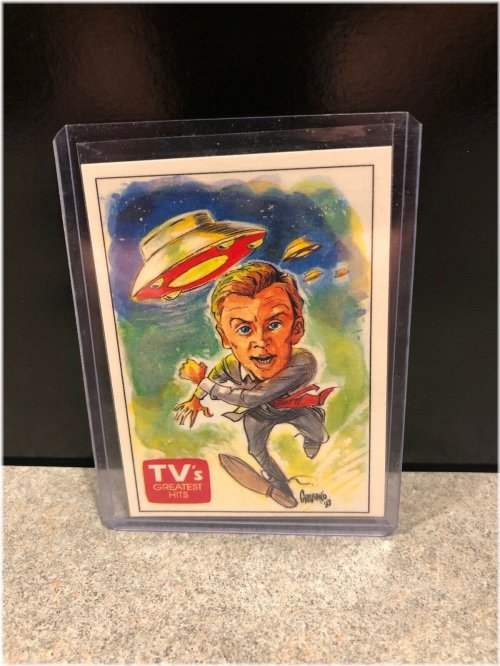 The Invaders Error Promo Card Autographed by Roy Thinnes and Ripley's Artist