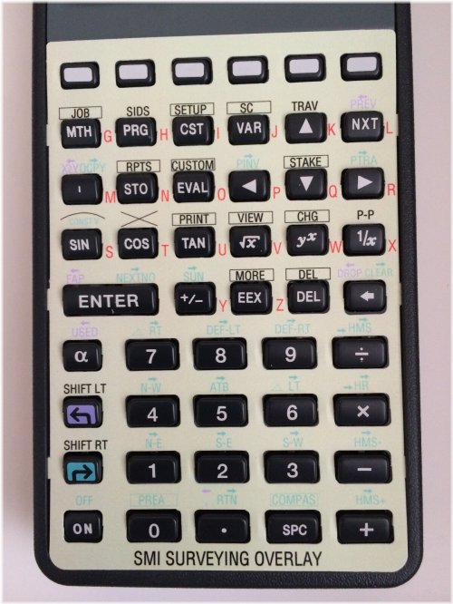 Retro Surveying Pack for HP 48GX Calculator