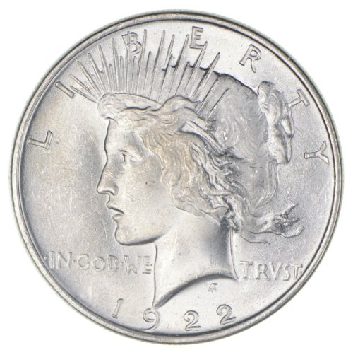 Radiant Peace Silver Dollars - 1922 BU Unc MS Quality