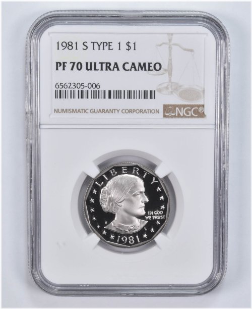 1981-S Type 1 Susan B Anthony Dollar - PF70 UCAM