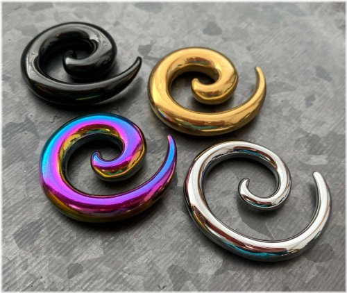 Serenity Spiral Steel Body Adornments