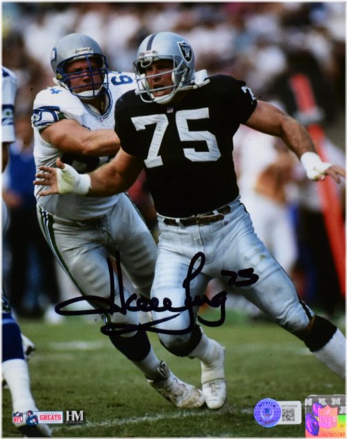 Howie Long Raiders Rush Autographed 8x10 Photo