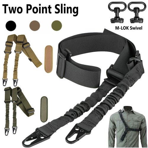 Tactical Rifle Sling with Quick Detach Swivel and M-LOK Mount