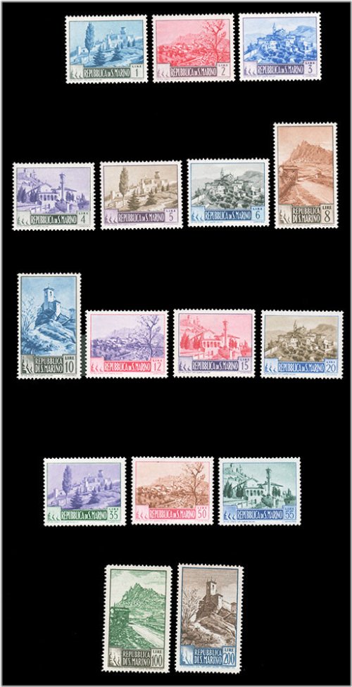 San Marino Views Collection 1949-1950