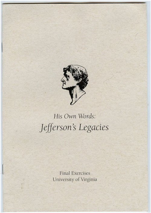 Jefferson's Legacy: A University of Virginia Commemorative Booklet