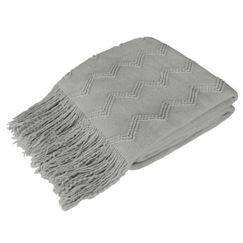 Cozy Knit Fringe Blanket