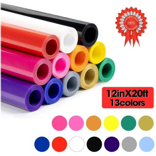 VinylPress Iron-On Transfer Roll for T-Shirts - 12"x 5FT-50FT