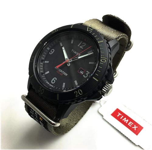 Green Canvas Expedition Watch