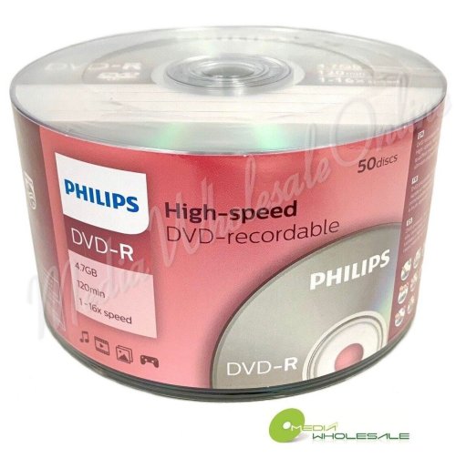 Philips Logo Blank DVD-R Discs