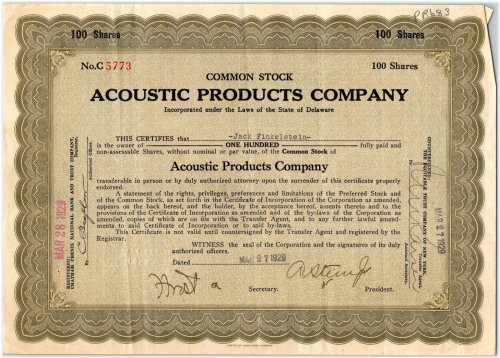 Vintage Sound Investments