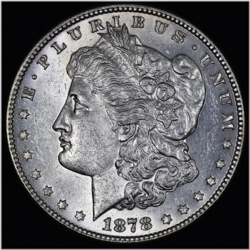 Trusted 1878-P Uncirculated Morgan Silver Dollar with 7 Tailfeathers