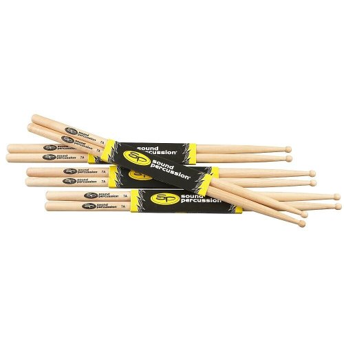 Wooden Rhythm Tools Set: 4-Pack of 7A Hickory Sticks