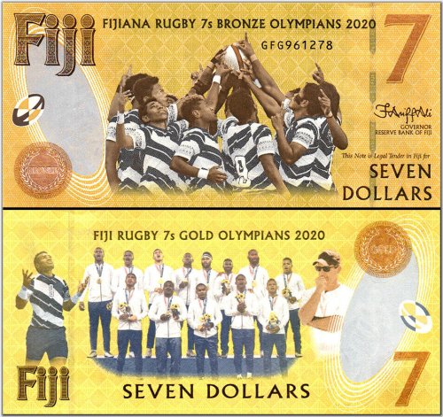 Fiji Commemorative Polymer Banknote - 7 Dollars, 2022