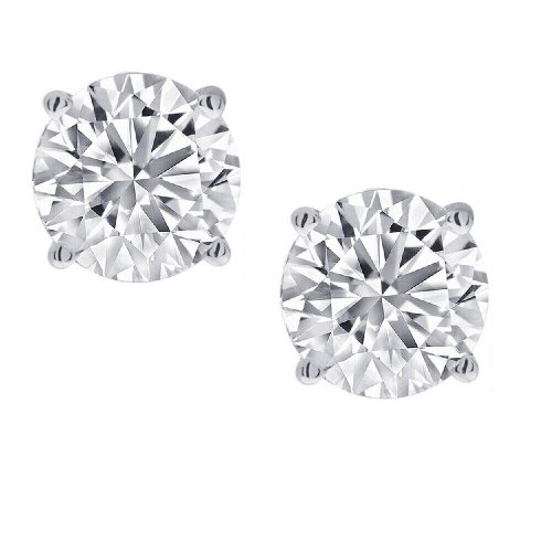 Dazzling Diamond Studs in White Gold