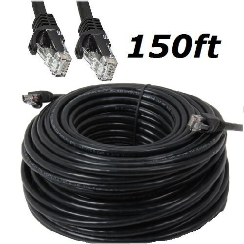 Black Diamond Ethernet Cable - 150FT Long for High-Speed Networking