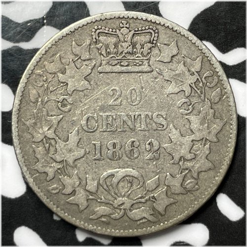 New Brunswick 20 Cents Coin - 1862 Silver Edition