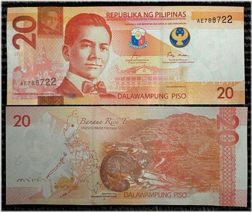 Philippines 20 Piso 2017 Banknote