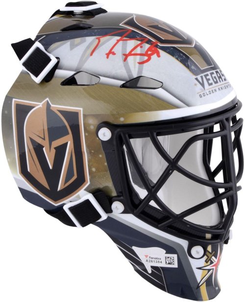 Golden Knights Goalie Mask Signed by Marc-Andre Fleury