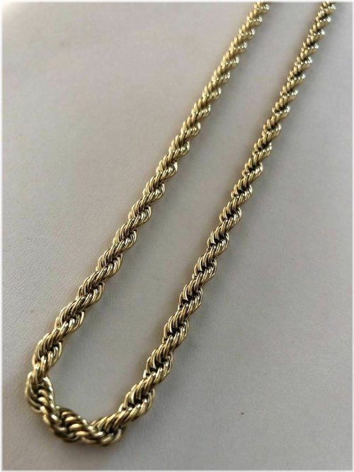 Golden Strength Rope Necklace