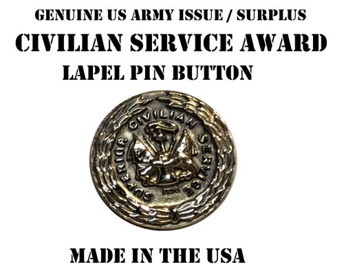 Army Civilian Service Award Lapel Pin