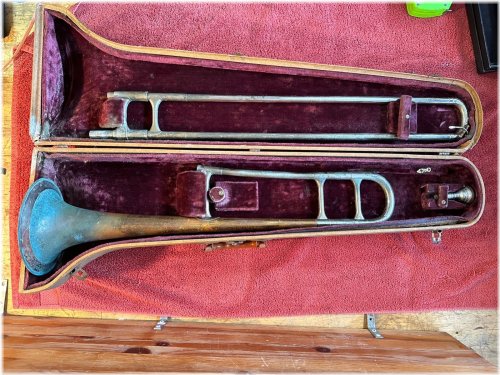 Los Angeles Vintage Trombone by FE Olds and Sons