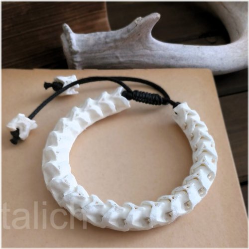 Bone Serpent Braided Bracelet