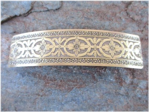 Vintage Brass Hair Barrette