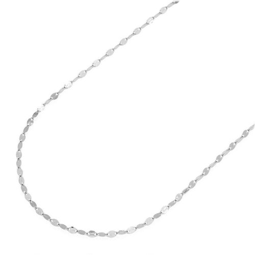 Frosted Elegance Mirror Necklace