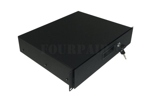 Lockable 19" Rack Drawer for Audio and IT Equipment - 2U Size