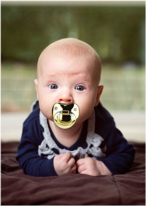 Golden Serenity Orthodontic Baby Pacifier