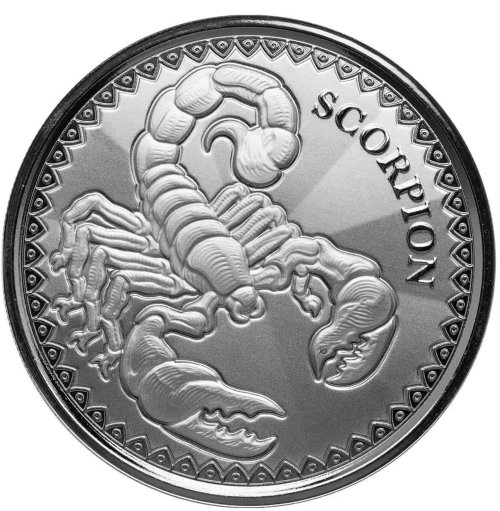 African Wildlife Silver Coin - Chad Scorpion Edition
