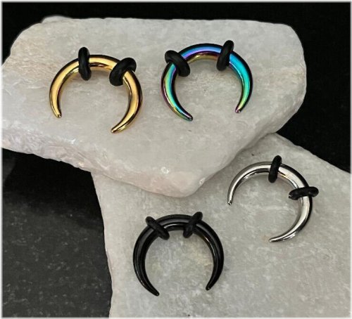 Black Gold Buffalo Septum Jewelry