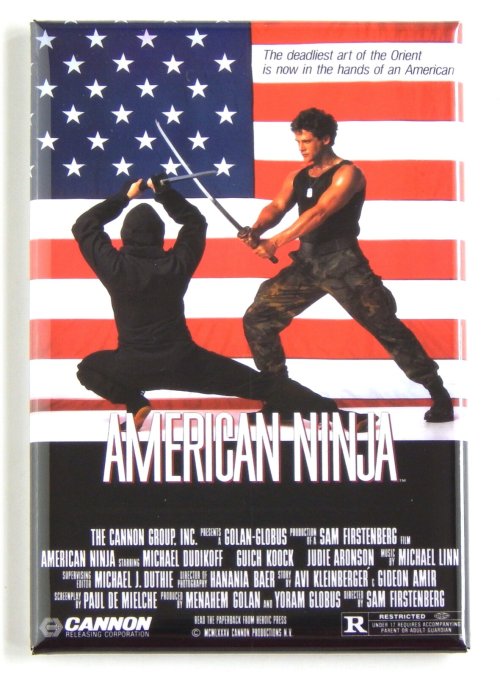 Ninja Movie Poster Fridge Magnet