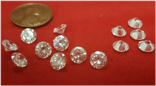 Vintage Faceted Cubic Zirconia Crystals