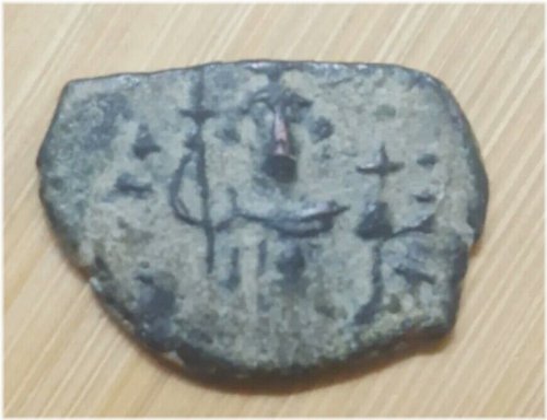 Imperial Cross-Bearing Bronze Coin