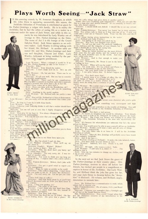 The John Drew Collection: Jack Straw Original Print