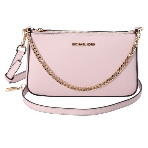 Blush Pink Zip Pouchette Crossbody