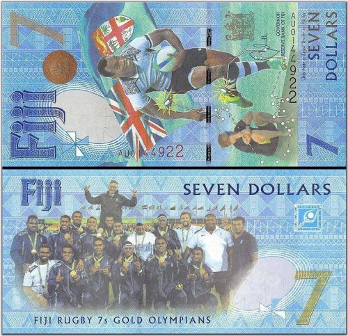 Fiji 7 Dollar Commemorative Banknote