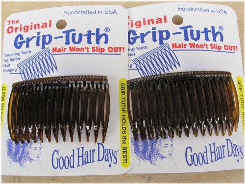 Shell Grip Tuth Hair Combs - Set of 4