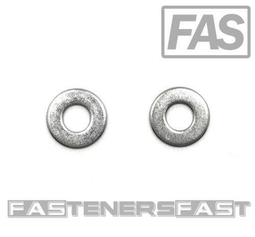 Stainless Steel Flat Washers - Pack of 100