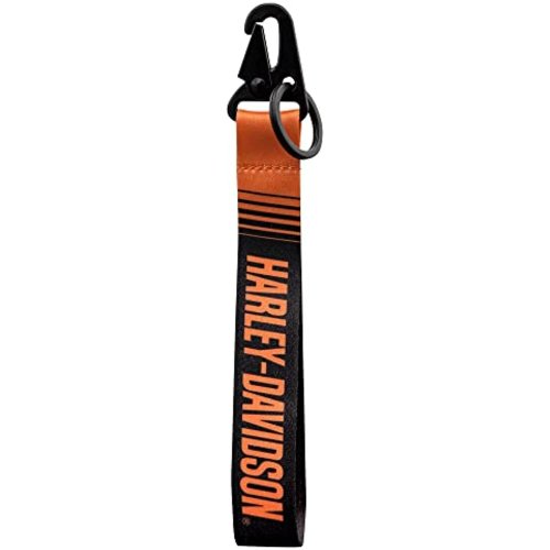 Harley-Davidson Orange Text Key Chain