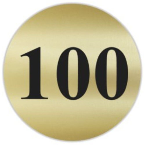 Gold & Black Round Matte Stickers