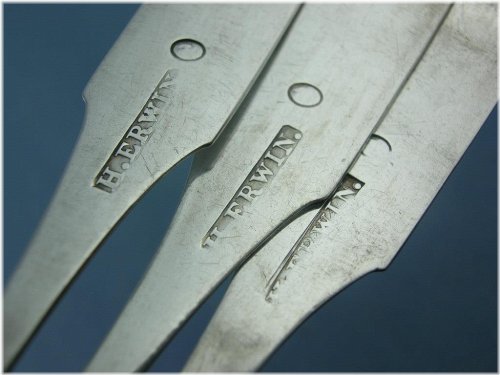 Antique Coin Silver Spoons by Henry Erwin, Philadelphia c1800s