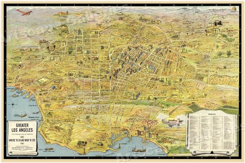 Los Angeles Through Time: A 1932 Panoramic Map